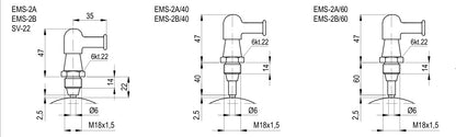 Virroitin EMS-2A työstökoneisiin