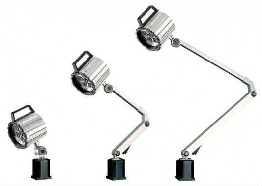 Tecno Piu PLS 06 LED-konevalaisin 12 W | Työstökoneiden työvalaisin 100–230 V AC.