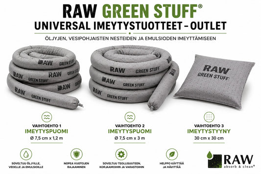 RAW Green Stuff Universal imeytystuotteet – OUTLET
