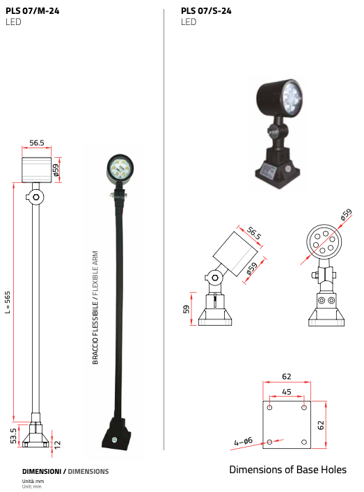 Tecno Piu PLS 07 S-24 LED-konevalaisin