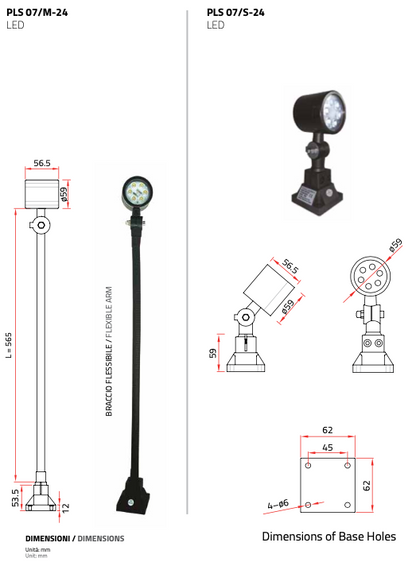 Tecno Piu PLS 07 S-24 LED-konevalaisin