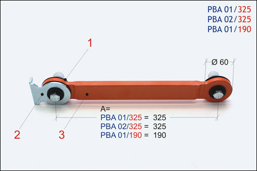 Tecno Piu PBA -nivelvarret konesuojille