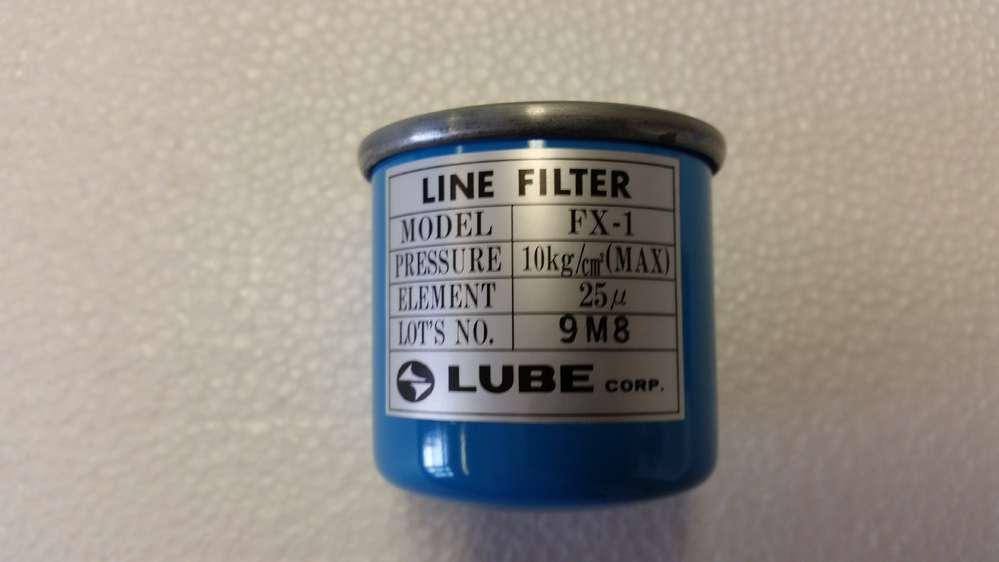 Lube johdevoitelujärjestelmän linjasuodatin FX-1