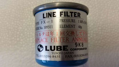 Lube johdevoitelujärjestelmän linjasuodatin FX-1